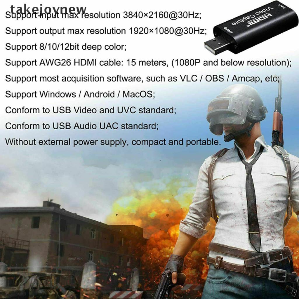 Thẻ Chuyển Đổi Video Hdmi Sang Usb 1080p Cho Game / Live Stream