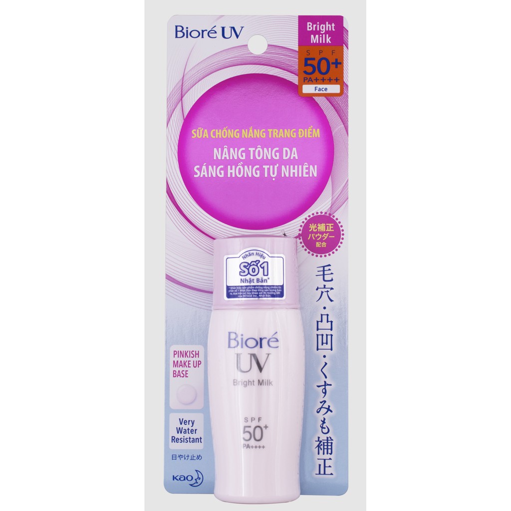 Kem chống nắng Biore UV Perfect Bright Milk Spf50+ 30ml