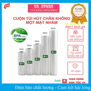 Túi nhám 1 mặt hút chân không dạng cuộn dùng cho máy hút chân không