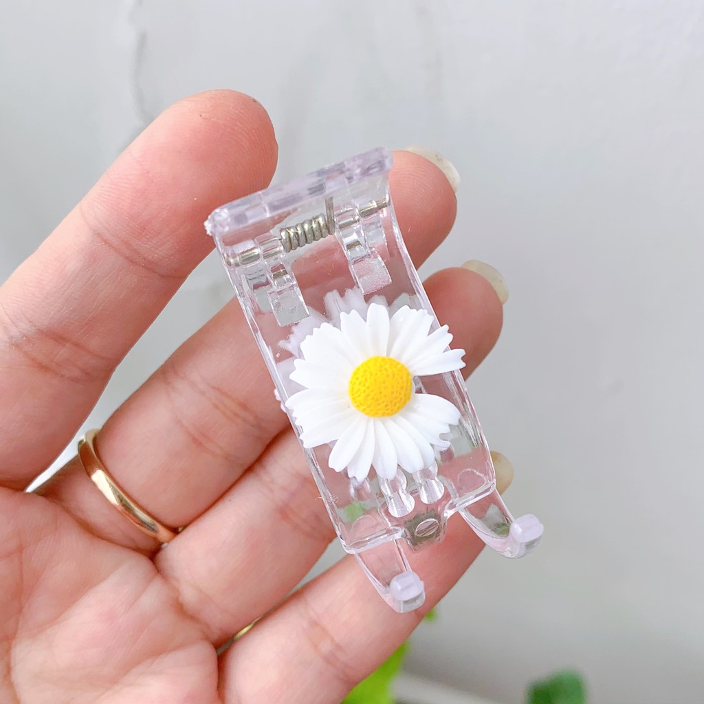 Kẹp tóc càng cua hoa cúc mẫu mới xinh xắn