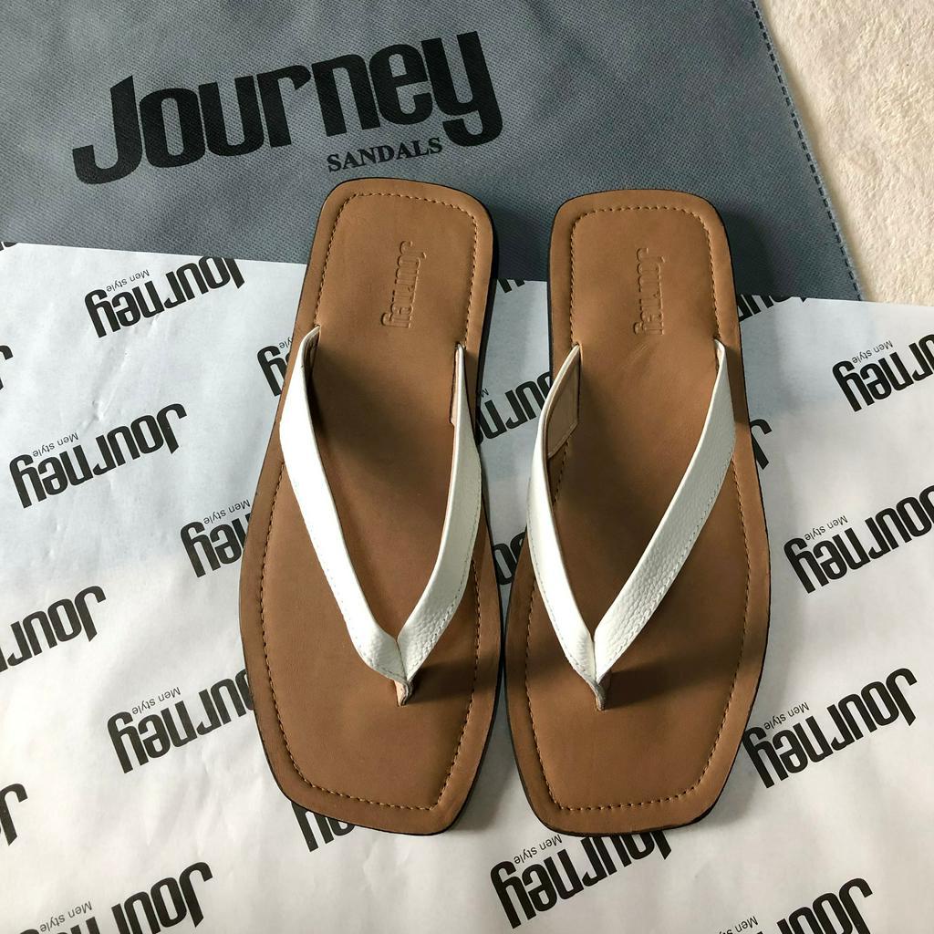 Dép Kẹp Nam Nữ JOURNEY Chất Liệu Da THẬT