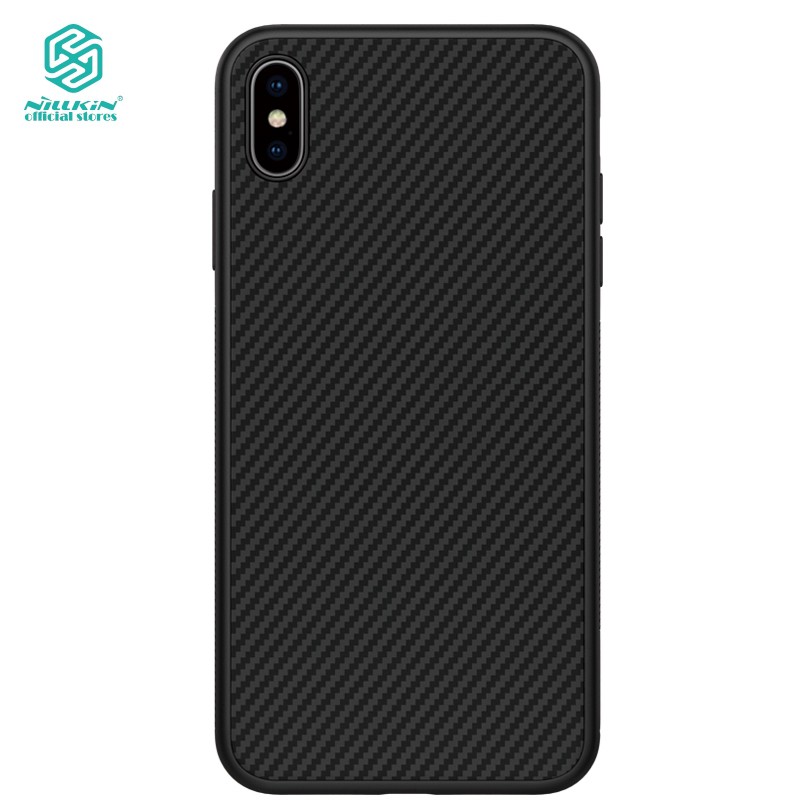 Ốp điện thoại NILLKIN bằng sợi carbon + nhựa PP cho iPhone XS Max