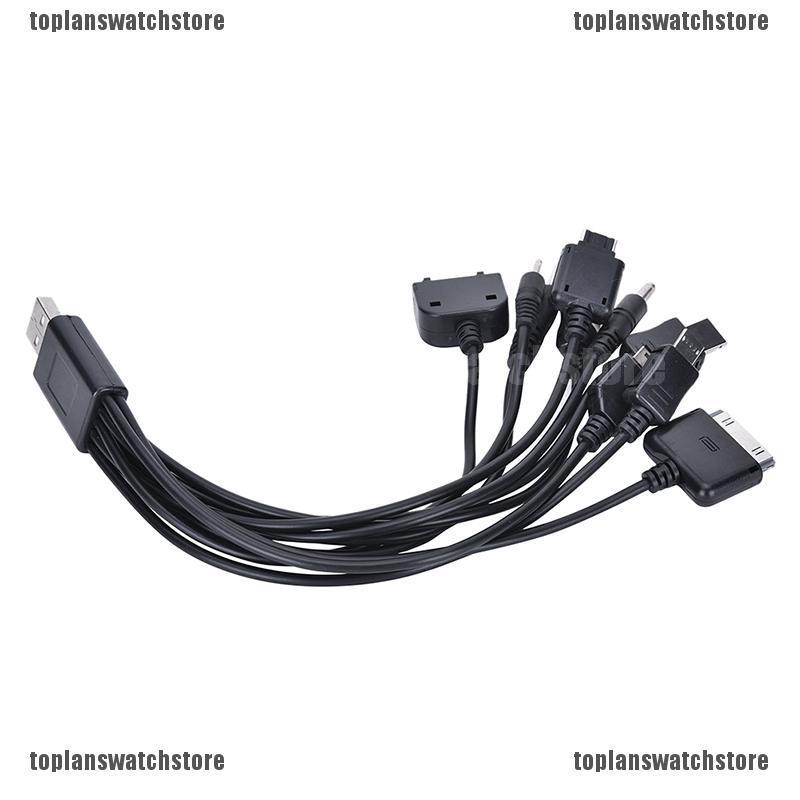 Topl❤❤Cáp Sạc USB Đa Năng 10 Trong 1 Cho Điện Thoại