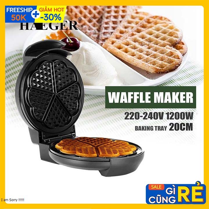 Dụng cụ làm bánh bông lan, bánh waffle nhập chính hãng Haeger