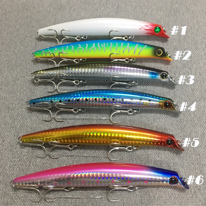 Mồi câu cá chẽm Hirushima Minnow Lipless 130 Pro
