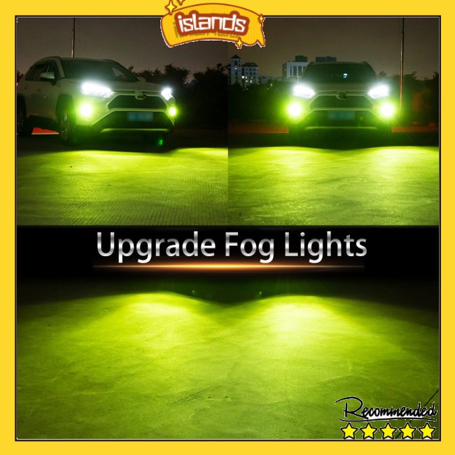 3000LM car modified green lime light LED lamp fog front 9-30 headlight V