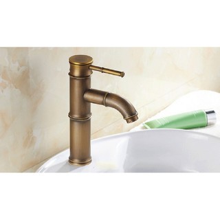 Vòi chậu lavabo nóng lạnh cao cấp thân đồng cổ SNL20