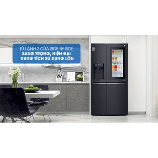 Tủ lạnh lg inverter instaview door-in-door 601 lít gr-x247mc
