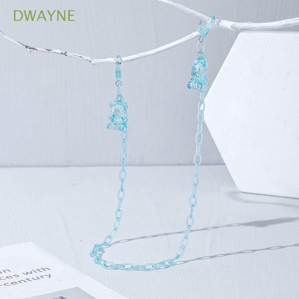 Dây Đeo Mắt Kính Màu Kẹo Trong Suốt Hình Gấu/Gấu Nhiều Màu Sắc Ngọt Ngào Thời Trang Cho Nam