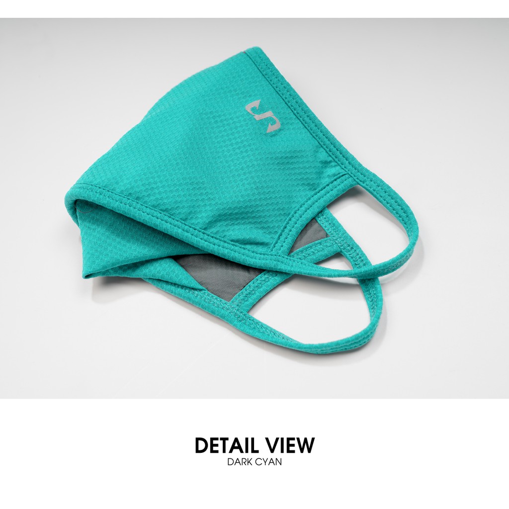 Khẩu trang vải kháng khuẩn Unisex màu xanh ngọc đậm Lime Orange AU20614102 | BigBuy360 - bigbuy360.vn