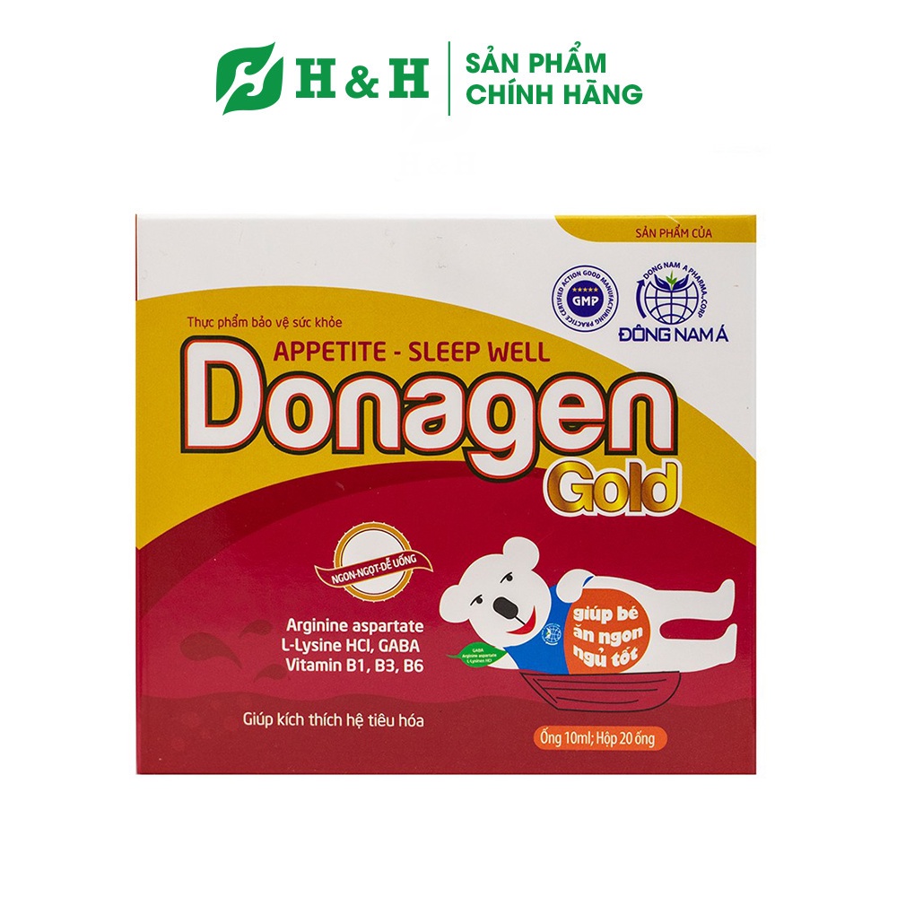 Siro Donagen Gold (20 ống) - Giúp trẻ ăn ngon, ngủ tốt