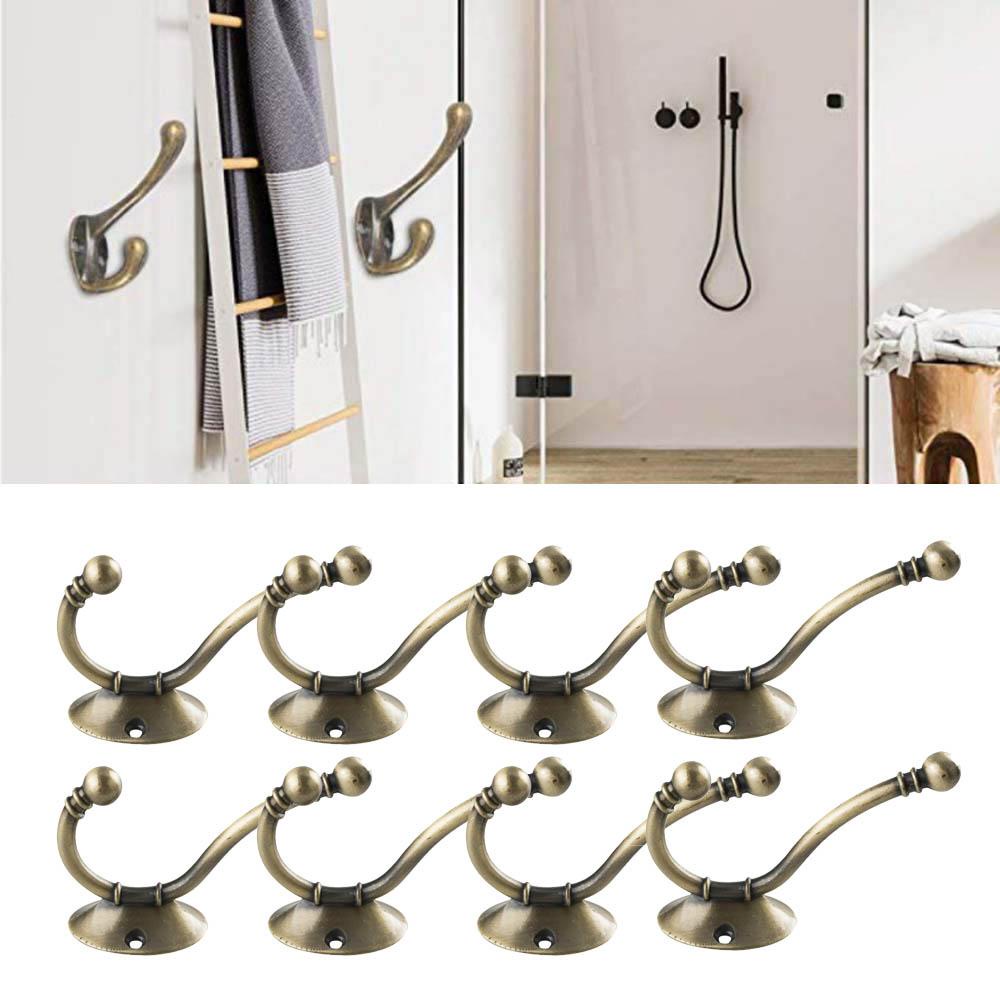 1 Móc Treo Đồ Gắn Tường Bằng Kim Loại Đồng Cứng Chống Rỉ Đa Năng Cho Nhà Tắm