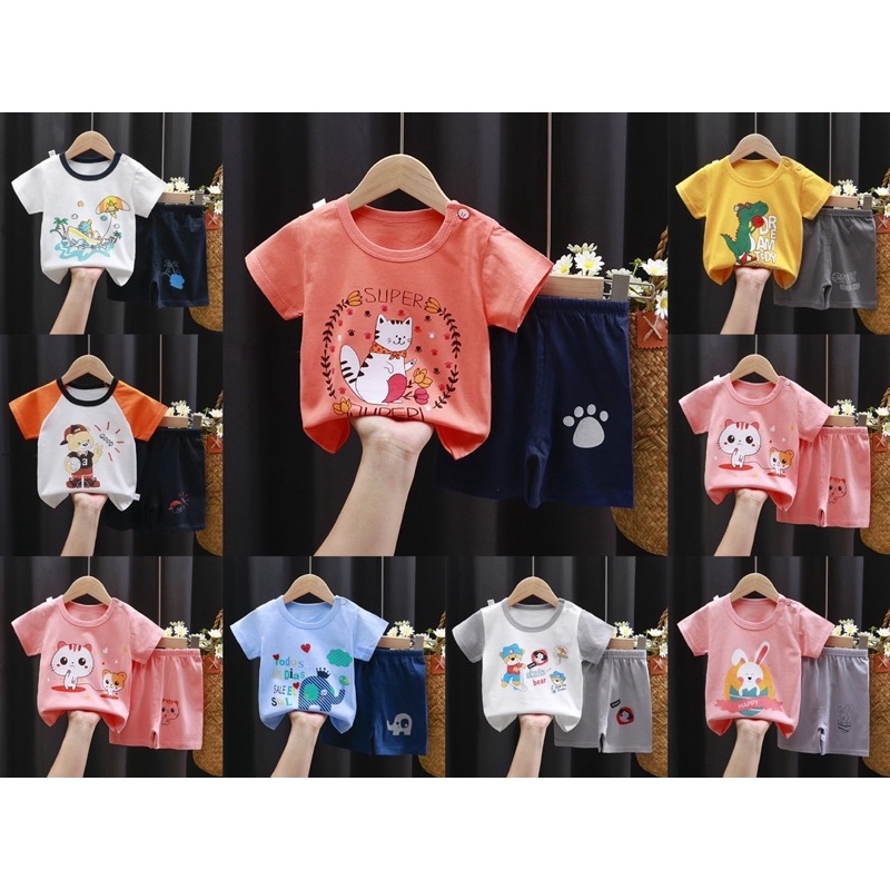 [Hàng Qccc] Bộ cộc cho bé mẫu mới 100% cotton có ảnh thật