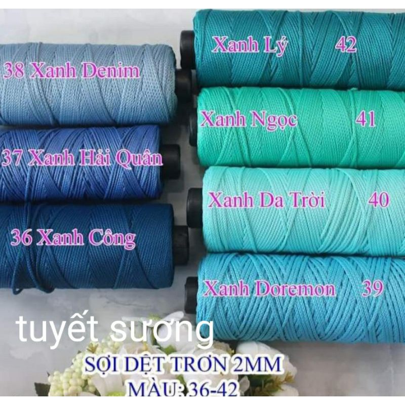 sợi dệt cotton bảng 3