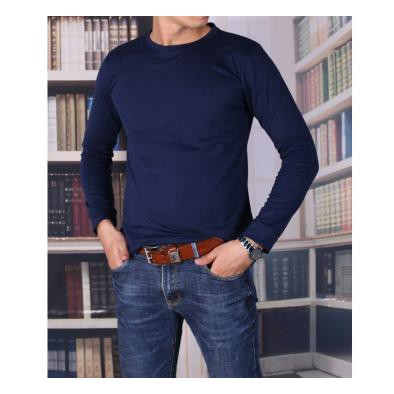 Áo thun dài tay cổ tròn nam màu đen chất thun cotton đẹp dáng ôm nhẹ phù hợp cho nam - King Man Store