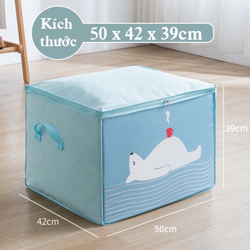 Túi Vải Đựng Quần Áo Chăn Màn Siêu Lớn, Đựng Gối Mền, Đồ Lót