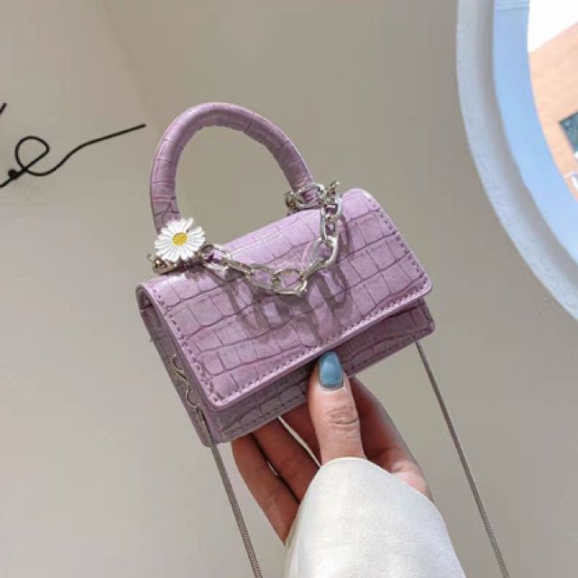 Túi sách mini đeo chéo hoa cúc