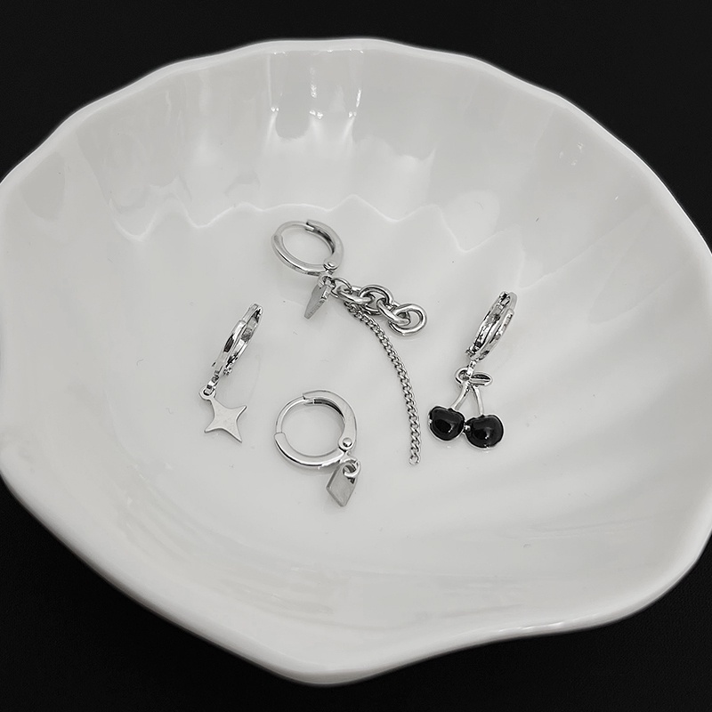 Bộ Bốn Khuyên Tai Tua Rua Cá Tính Thời Trang Mùa Hè Cho Nữ