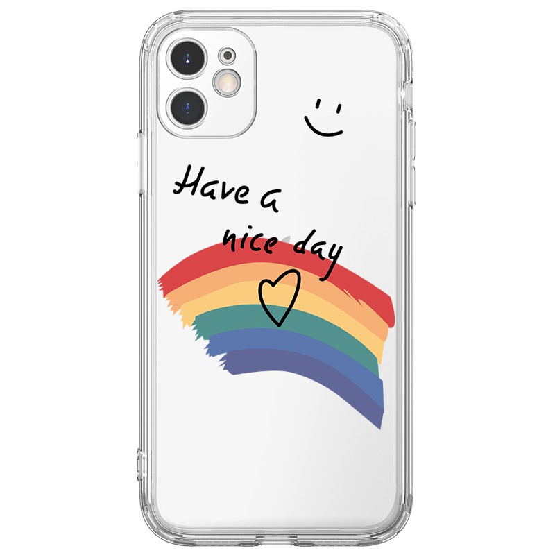 Ốp lưng JURSUE mềm viền vuông hình dễ thương đẹp cho iPhone 13 12 11 Pro Max SE 2020 X XR XS ip 8 7 6 6S Plus kute Y218