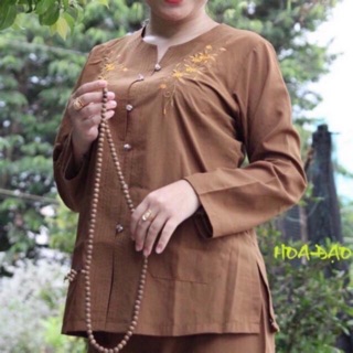 Đồ lam đi chùa- bộ siêu nâu