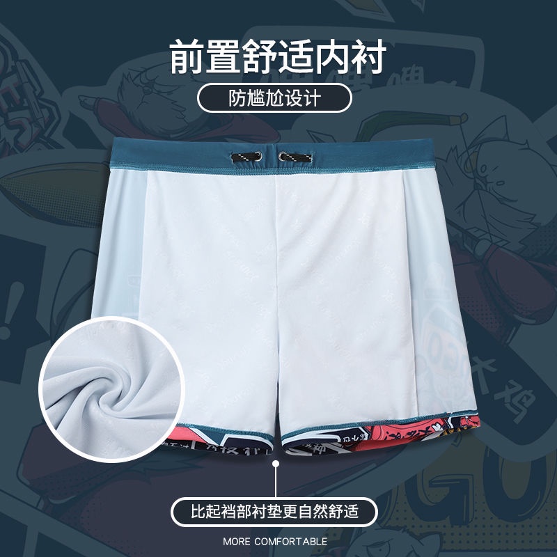 Quần Bơi Ngắn Dáng Rộng Nhanh Khô Thời Trang Cho Nam