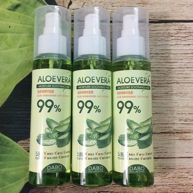 Xịt khoáng DABO ALOE VERA MIST lô hội trắng da hàn quốc 150ml/Hộp