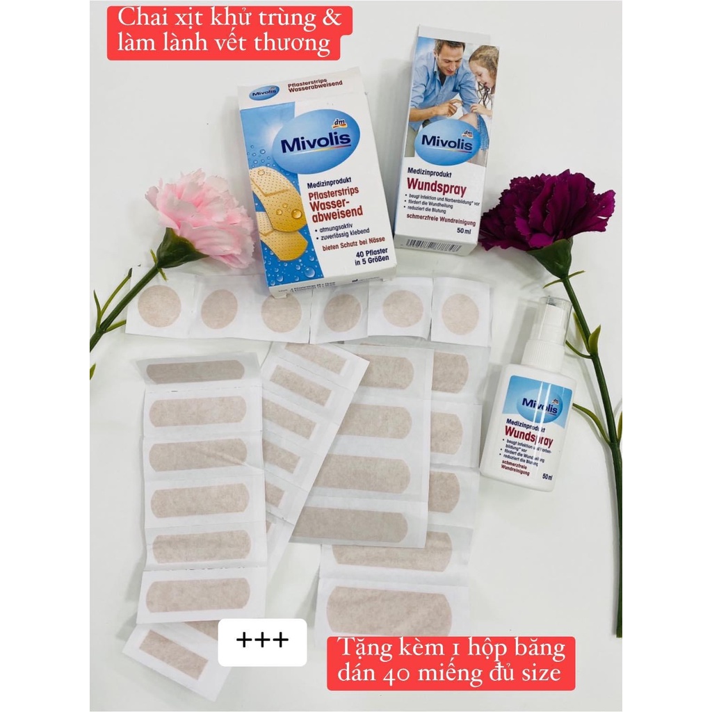COMBO Chai xịt cầm máu/ khử trùng vết thương & Băng dán vết thương không thấm nước