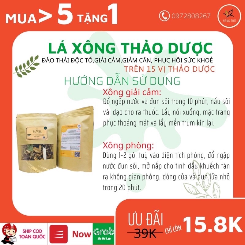 [𝐒𝐚𝐥𝐞 1.1] Lá Xông Thảo Mộc -Giải Cảm Nàng Thơ15 Vị Thảo MộcTăng Sức Đề Kháng 𝗗𝗶𝗲̣̂𝘁 𝗞𝗵𝘂𝗮̂̉𝗻 𝗞𝗵𝗼̂𝗻𝗴 𝗞𝗵𝗶́