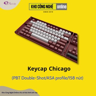 Bộ Keycap AKKO CHICAGO (PBT Double-Shot/ASA profile/158 nút) - Hàng Chính Hãng