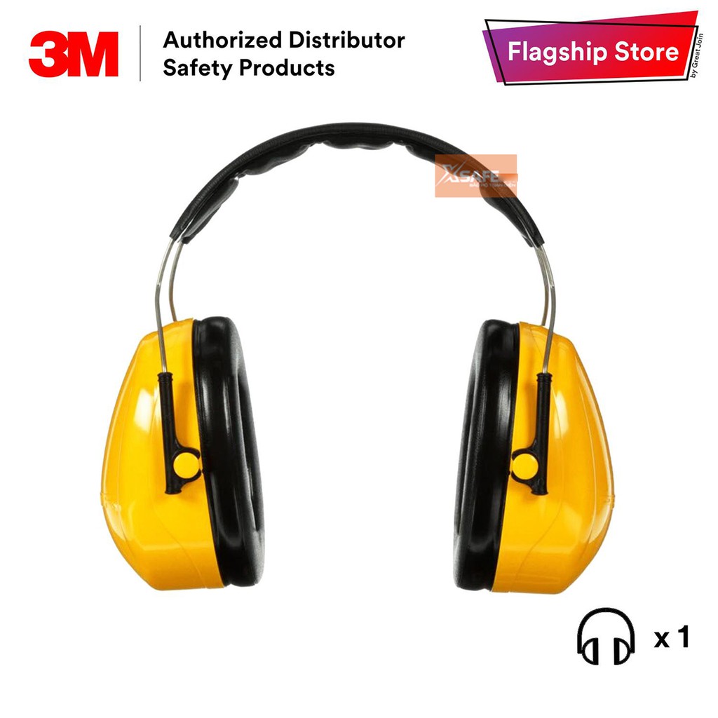 Chụp tai chống ồn 3M H9A đeo qua đầu, Phone chụp giảm độ giảm ồn 25dB, ôm kín khít vành tai người dùng