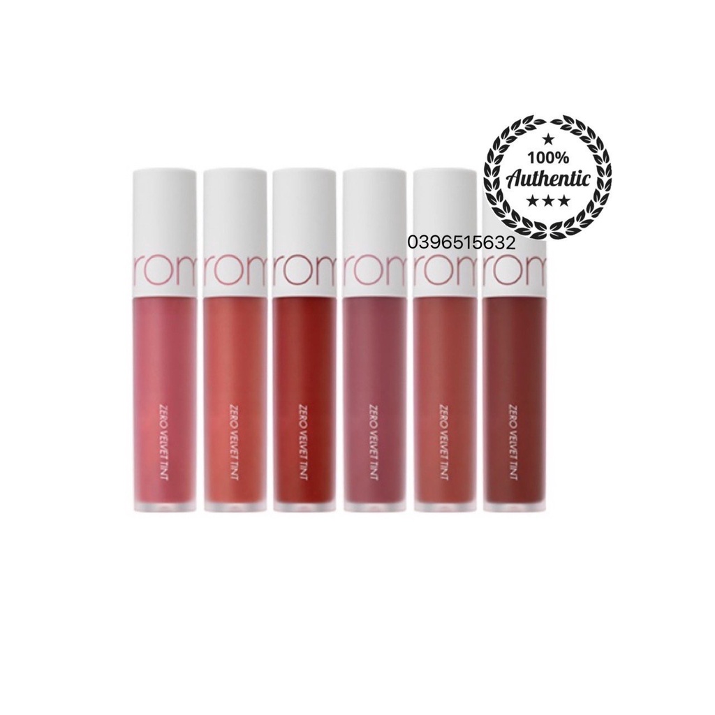 Son Kem Lì Romand Zero Velvet Tint
