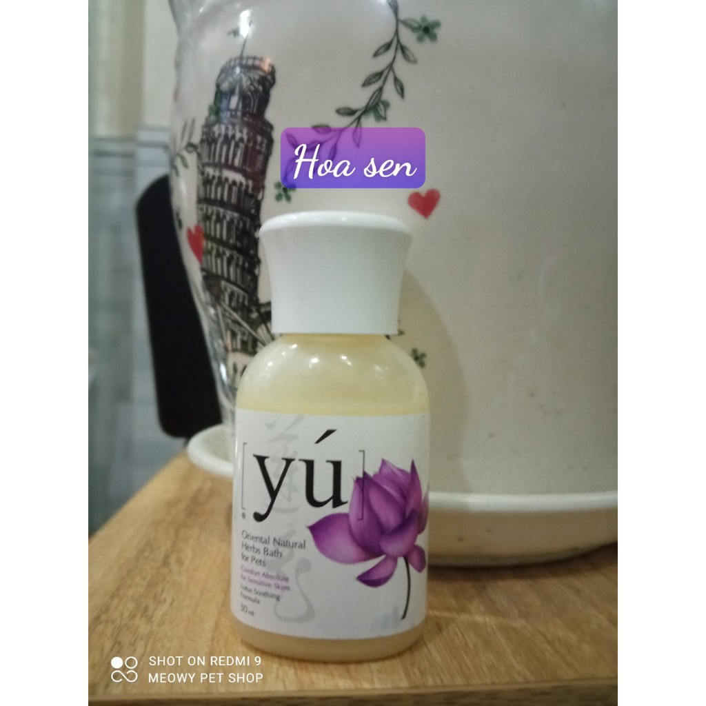 [30ml] sữa tắm Yu chó mèo chai nhỏ du lịch