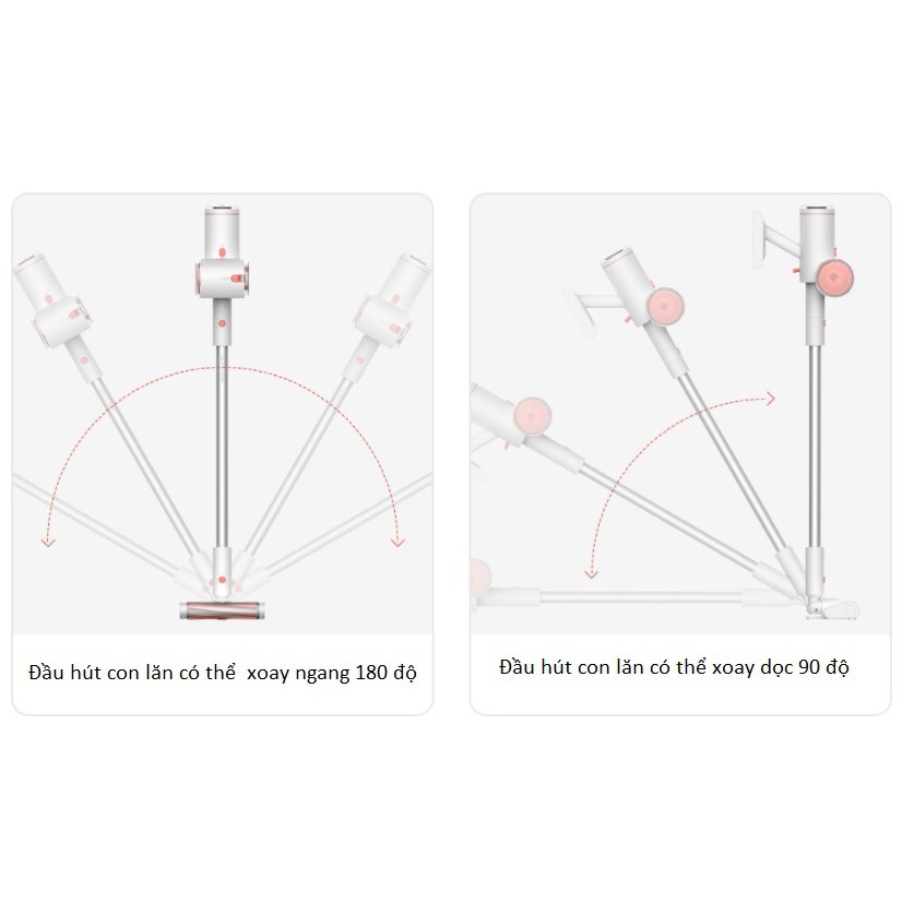 MÁY HÚT BỤI CẦM TAY KHÔNG DÂY XIAOMI DEERMA VC25 (HOẠT ĐỘNG LIÊN TỤC35 PHÚT, LỰC HÚT 10KPA) | WebRaoVat - webraovat.net.vn