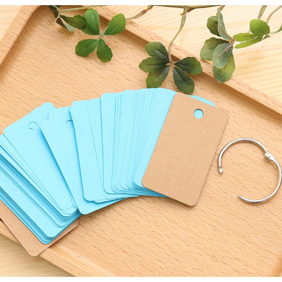 Bộ Flashcard học từ vựng 100 tờ (4*7 cm) - Nhiều màu