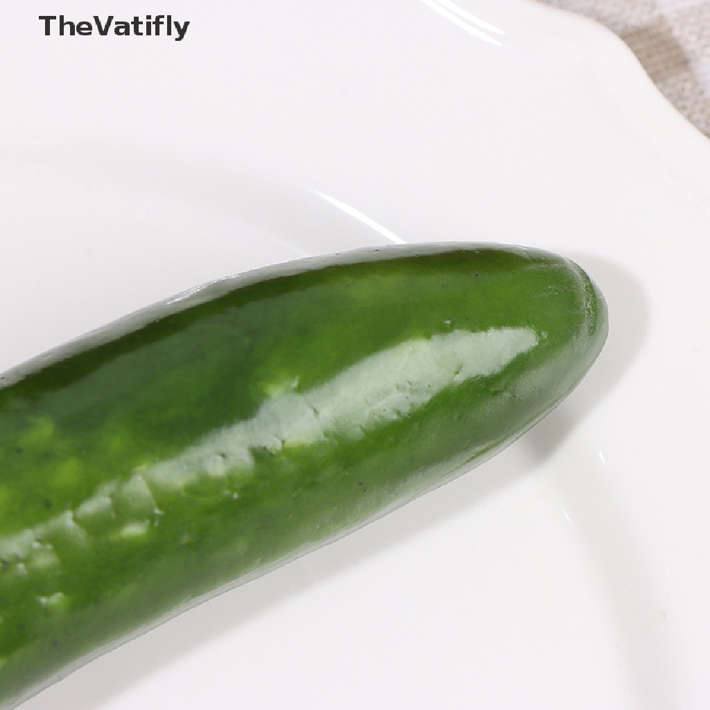 [Thevalifly] Đồ Chơi Rau Củ Quả Dưa Leo Giả Như Thật Trang Trí Nhà Bếp Hàng HOT