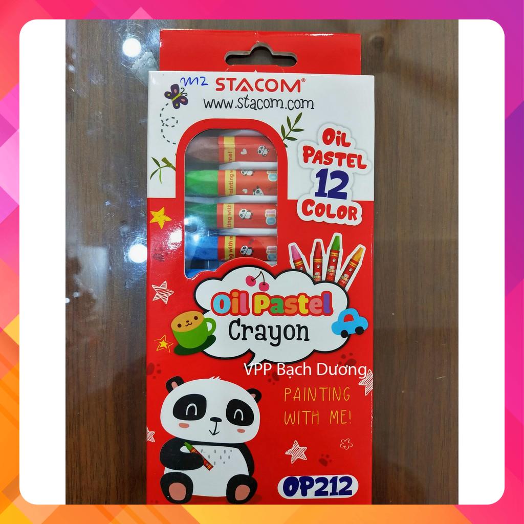 Sáp dầu Oil Pastel Stacom 12 màu OP212 - hộp