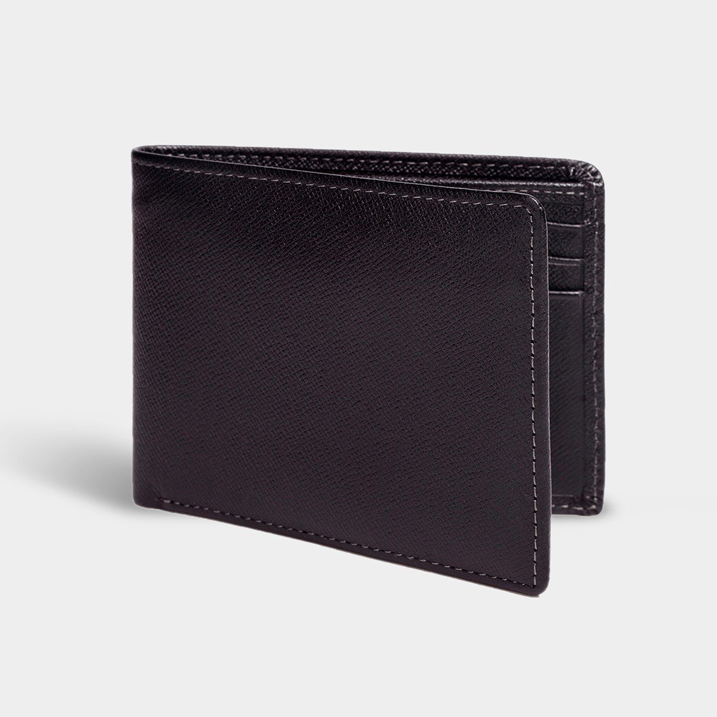 Ví nam da saffiano da thật siêu bền , kiểu dáng thời trang, ngăn để thẻ rộng rãi , full box