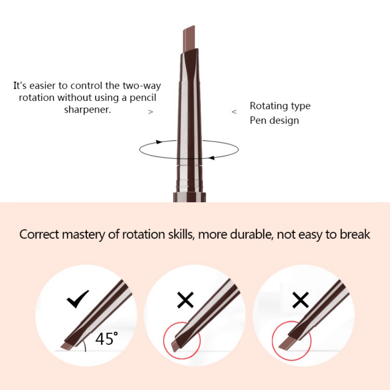 Chì kẻ chân mày hai đầu kháng nước không nhoè màu lâu trôi hiệu quả