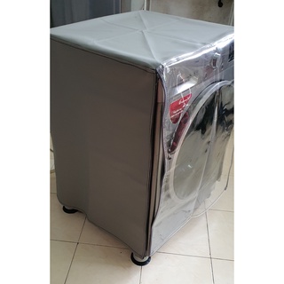 Áo Trùm, Vỏ Bọc Máy Giặt Cửa Ngang - Chất liệu da siêu bền(Mặt trước Nhựa trong Plastic)