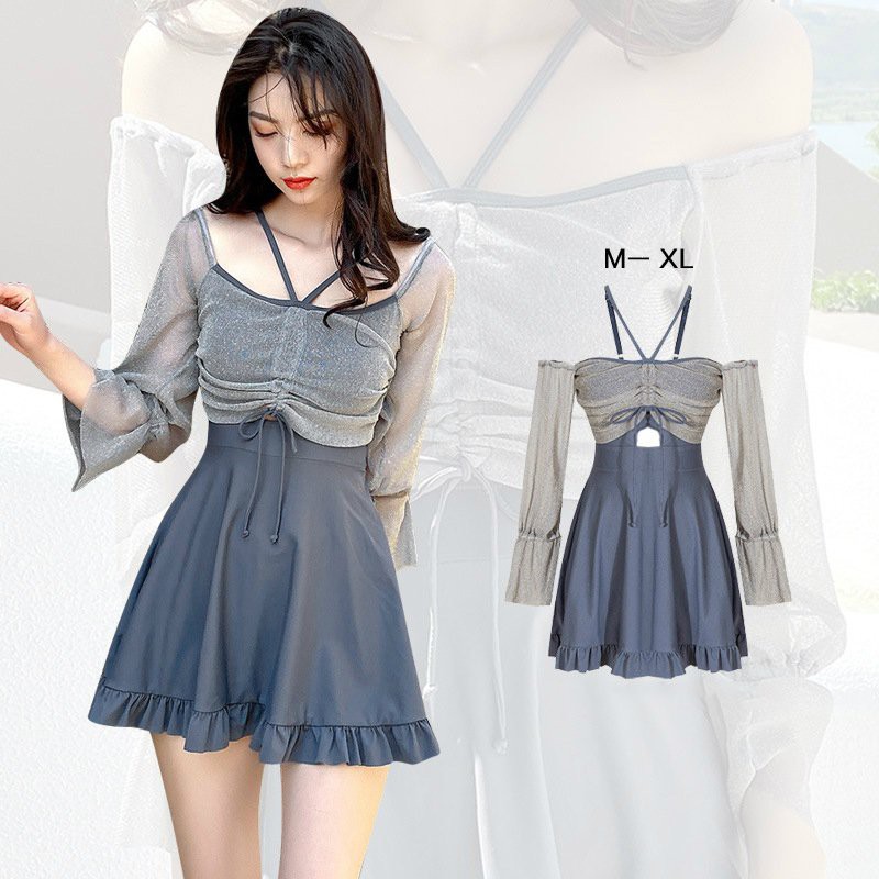 Bộ Đồ Bơi Nữ Kín Đáo Liền Thân - Bikini Nữ Dạng Váy Đi Biển Đẹp 2021 | BigBuy360 - bigbuy360.vn