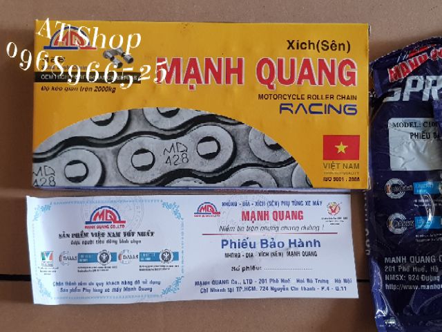 Nhông xích chính hãng mạnh quang