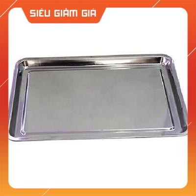 Khay mâm chữ nhật inox loại dày size 30x40cm, 35x50 cm