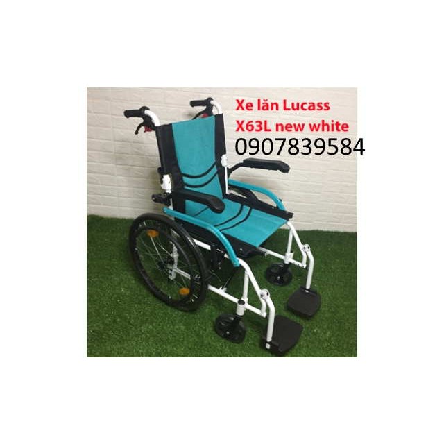 Xe lăn hợp kim nhôm du lịch siêu nhẹ Lucass X63L