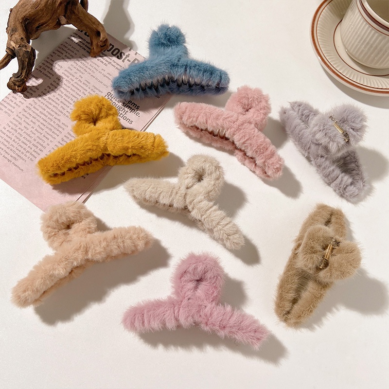 Kẹp Tóc Giả Lông Thú Thời Trang Hàn Quốc Dành Cho Nữ