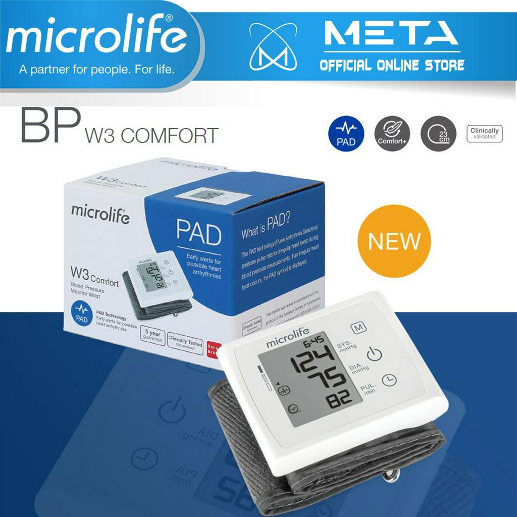 Máy Đo Huyết Áp Cổ Tay Microlife BP W3 COMFORT Chính Hãng | Trang Bị Nhiều Công Nghệ Hiện Đại | Thương Hiệu Thụy Sĩ