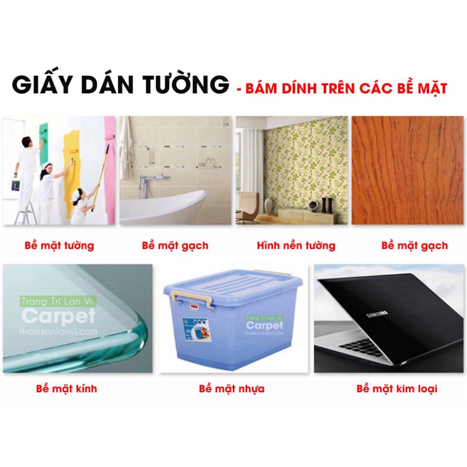 Giấy dán tường giả gạch xám trắng văn 3D decal có sẵn keo mặt sau khổ 1,2m