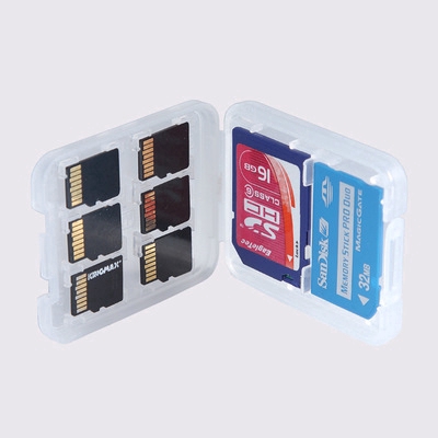 Hộp đựng 8 thẻ nhớ Micro SD SDHC TF MS bằng nhựa bảo vệ hoàn hảo