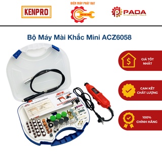 Bộ Máy Mài Khắc Mini ACZ6058 100 Chi Tiết Máy Mài Cầm Tay Dùng Trạm Khắc Mỹ Nghệ Thủ Công, Đánh Bóng Gỗ, Đá, Kim Loại