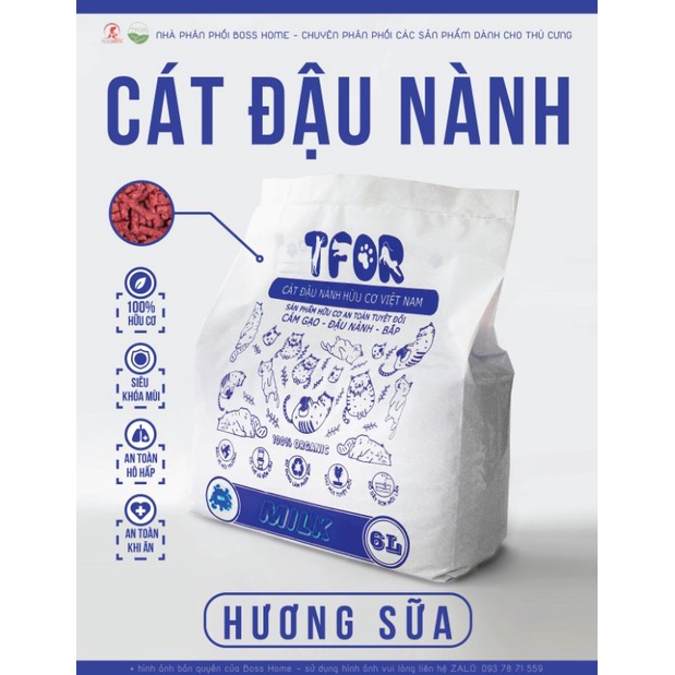 Cát đậu nành TFOR hữu cơ an toàn cho mèo