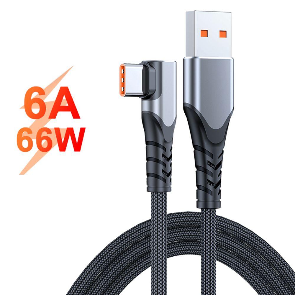 BTLIMER Cáp Sạc Nhanh Và Truyền Dữ Liệu Đầu USB C Sang USB Type C 90 Độ 6A SCP Cho Huawei OPPO VOOC OnePlus